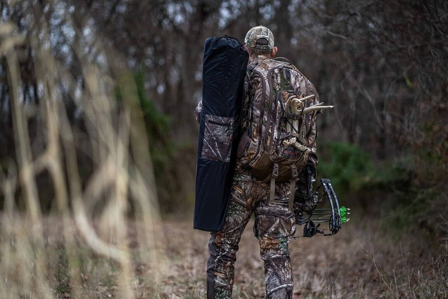 Rhino Blinds R150-MOC Tough 3 Person Outside Game Hunting Ground Blind, Mossy...