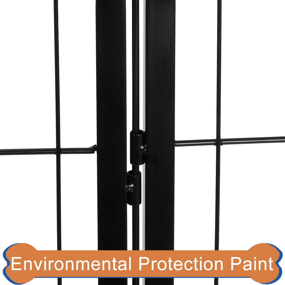 16 Panel Heavy Duty Metal Cage Crate Pet Dog Cat Fence Exercise Playpen Kennel