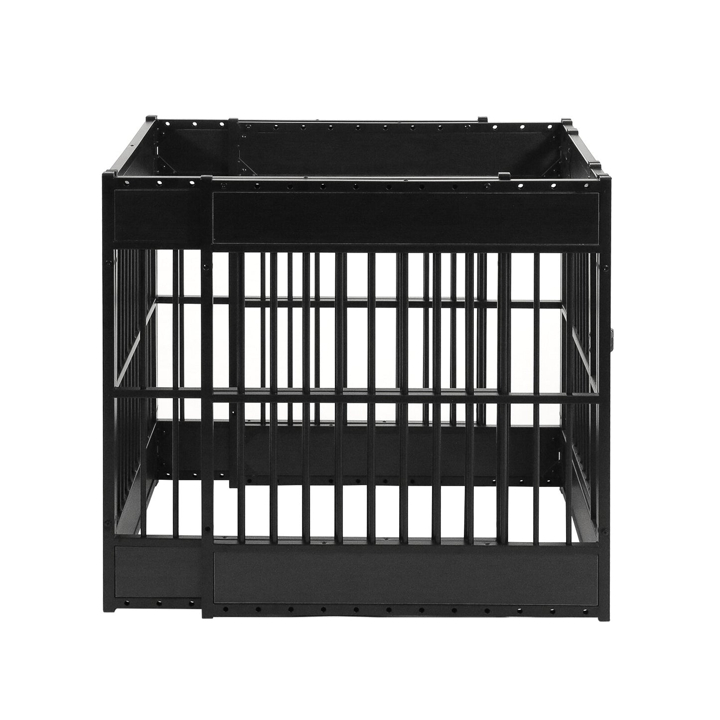 Wooden Adjustable Dog Playpen Pet Fence Heavy Duty Exercise Pen Furniture Style