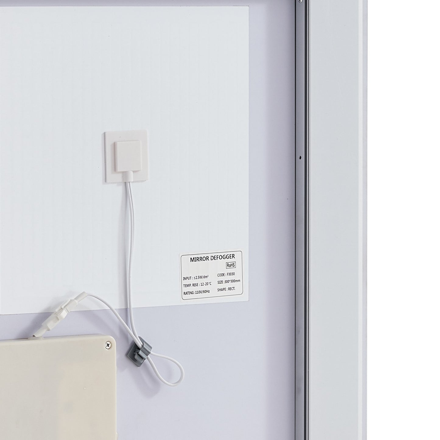 24x32'' LED Bathroom Mirror Wall Vanity Mirror Dimmable Anti-fog Front Backlit