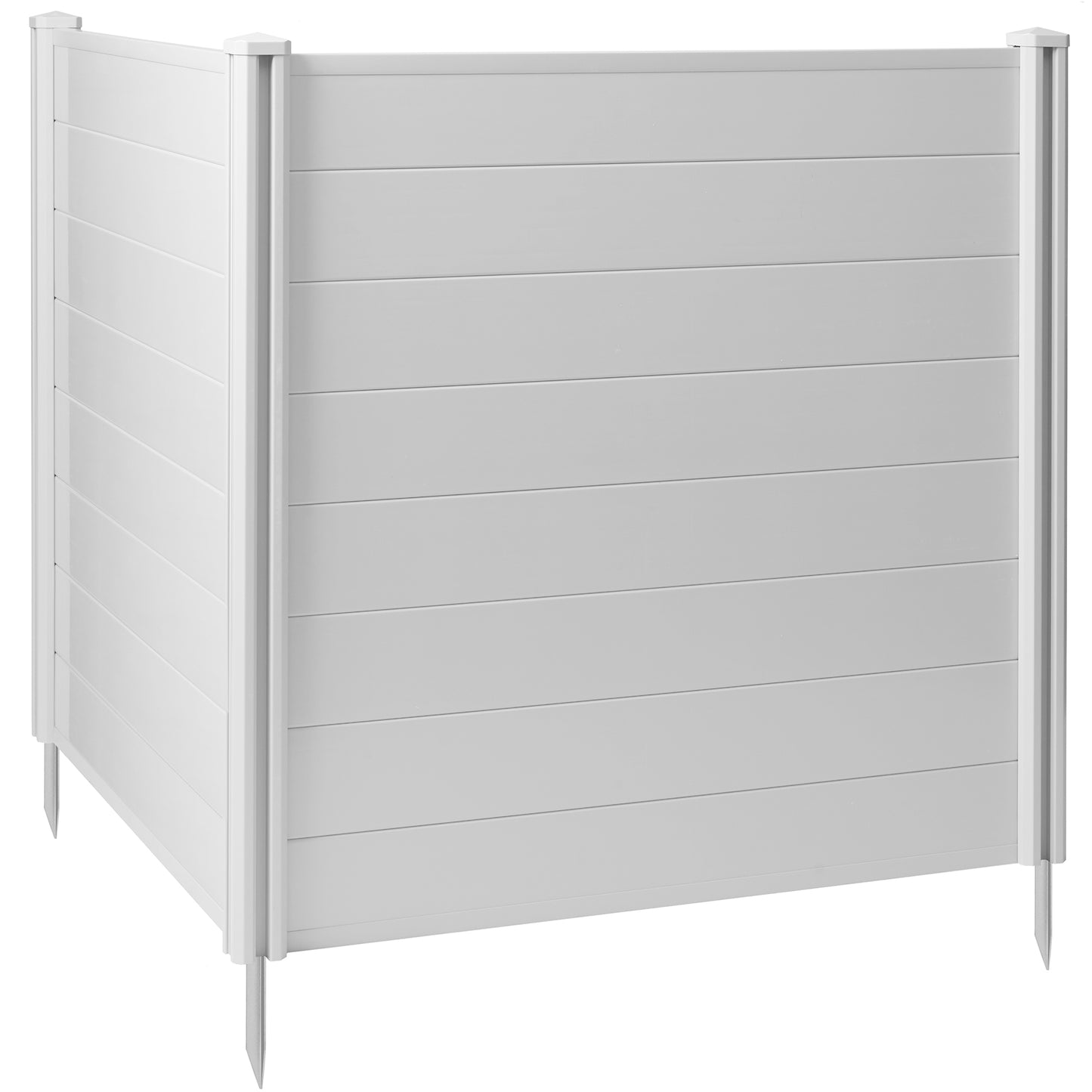 Privacy Screen - Outdoor Vinyl Fence Panel Enclosure for AC / Trash Bins