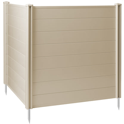 Privacy Screen - Outdoor Vinyl Fence Panel Enclosure for AC / Trash Bins