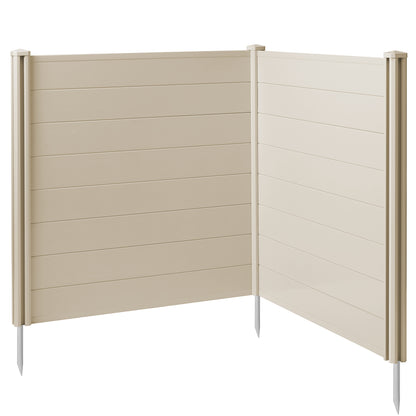 Privacy Screen - Outdoor Vinyl Fence Panel Enclosure for AC / Trash Bins