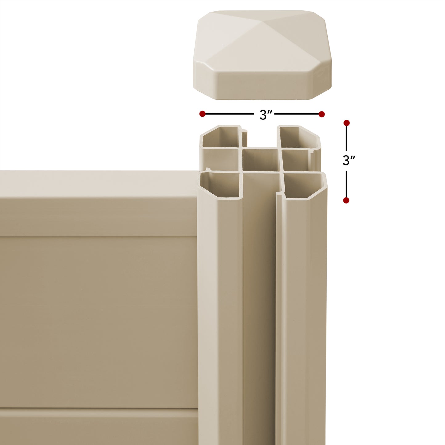 Privacy Screen - Outdoor Vinyl Fence Panel Enclosure for AC / Trash Bins