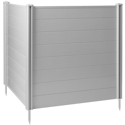 Privacy Screen - Outdoor Vinyl Fence Panel Enclosure for AC / Trash Bins