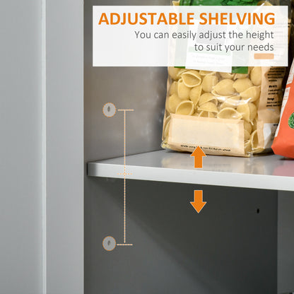 HOMCOM Modern Rolling Kitchen Island Storage Kitchen Cart 2 Drawers