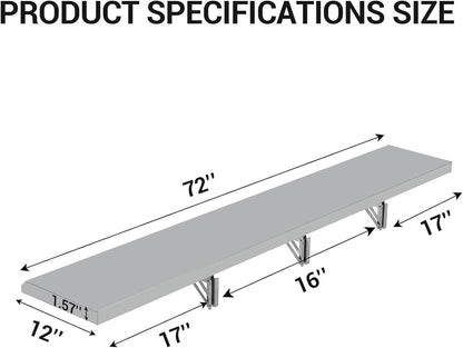Food Truck Shelf Stainless Steel Foldable Concession Shelf Down Folding Serving