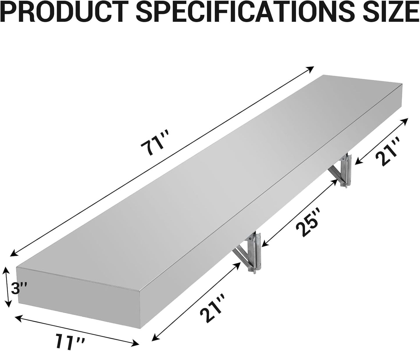 Food Truck Shelf Stainless Steel Foldable Concession Shelf Down Folding Serving