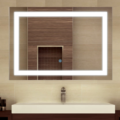 Illuminated LED Bathroom Vanity Mirrors with Lights Modern Makeup Wall Mirror