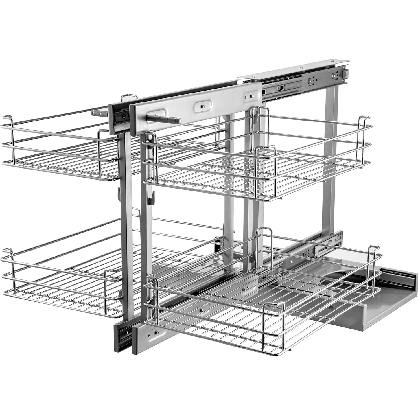 36" Left/Right Blind Corner Kitchen Cabinet Organizer Pull Out Organizer