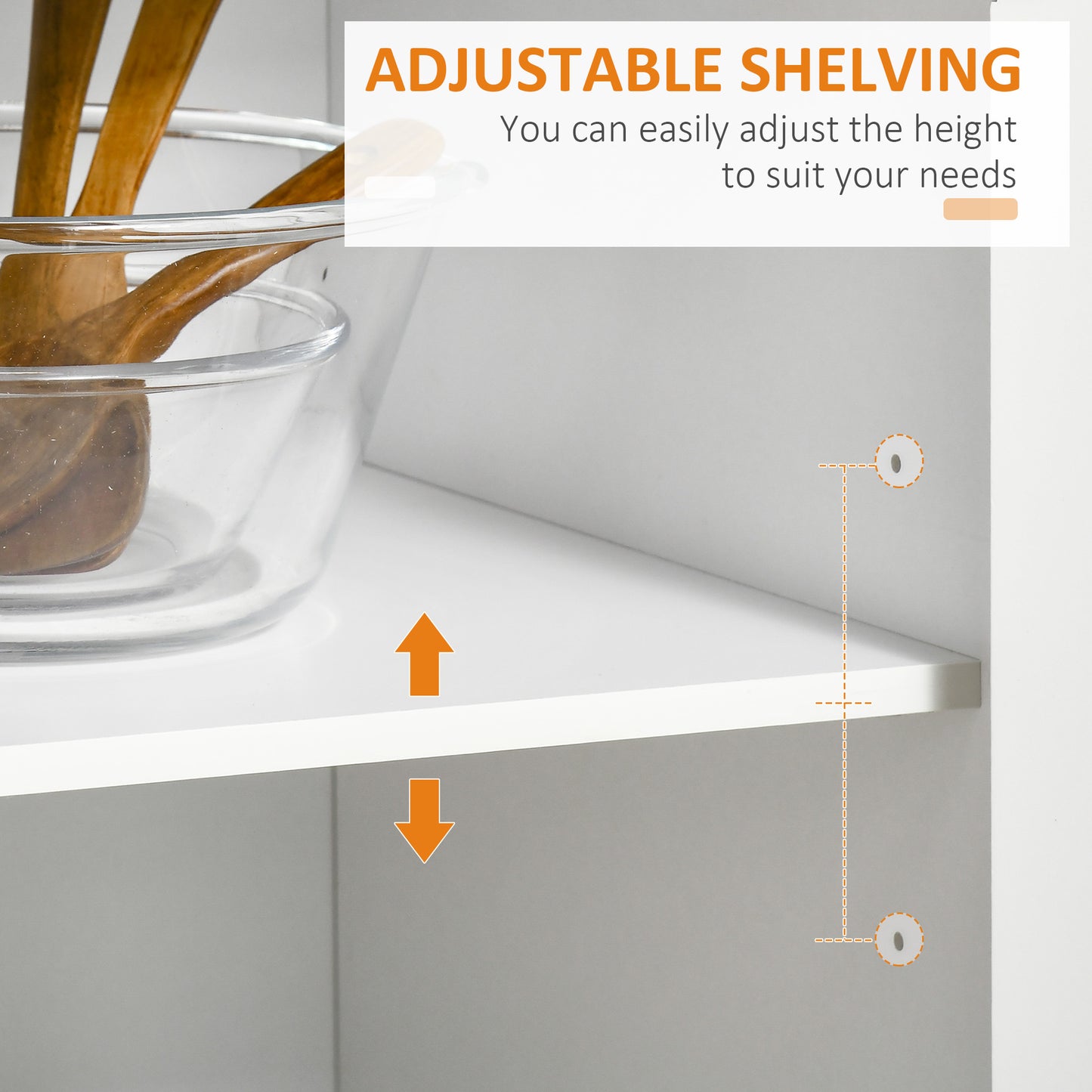 HOMCOM Modern Rolling Kitchen Island Storage Kitchen Cart 2 Drawers