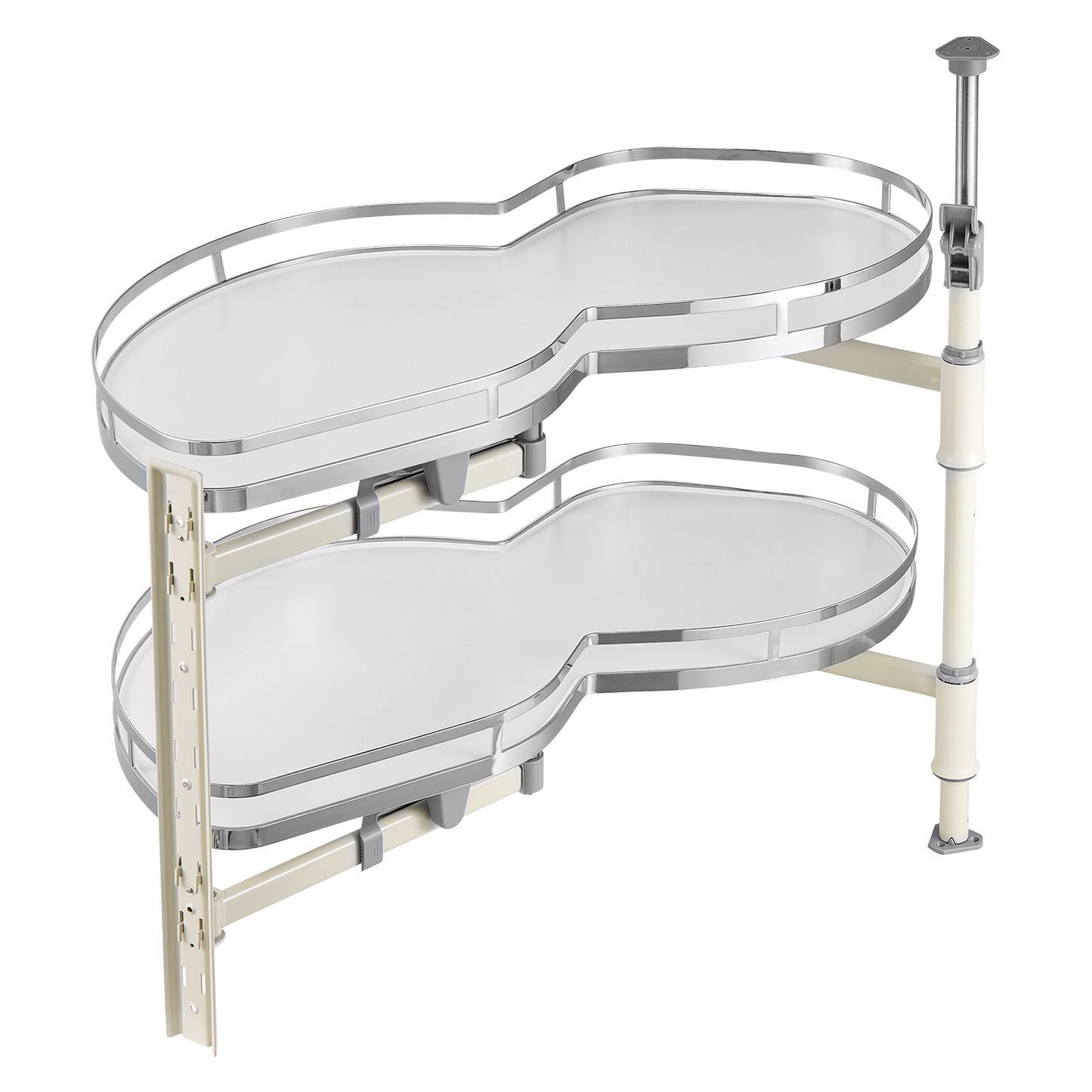 36" Left/Right Blind Corner Kitchen Cabinet Organizer Pull Out Organizer