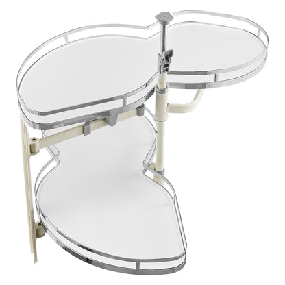 36" Left/Right Blind Corner Kitchen Cabinet Organizer Pull Out Organizer