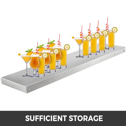 4,6,8 Foot Shelf for Concession Window Food Folding Truck Accessories Business