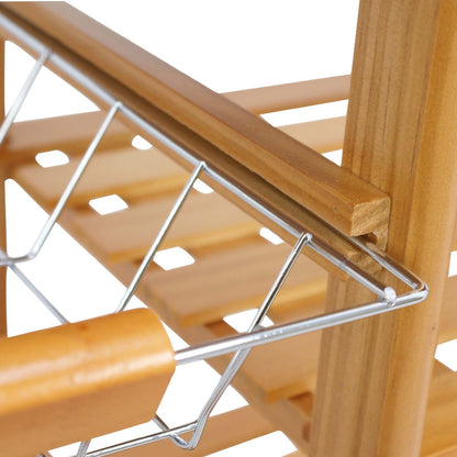 Kitchen Island Rolling Wood Trolley Cart Dining Storage Drawers Stand Durable