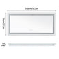 Shatter-Proof LED Bathroom Mirror with Lights Anti-Fog Stepless Dimmable Memory