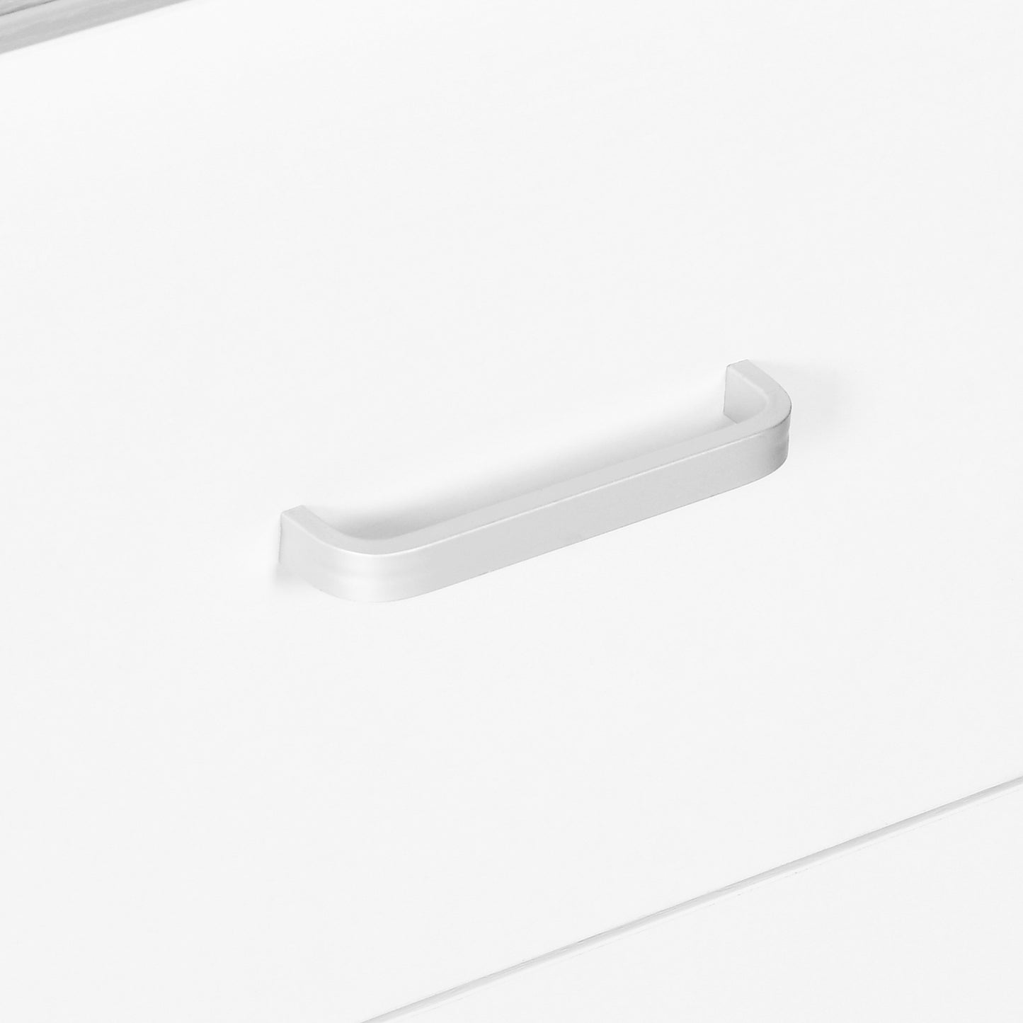 47" LED Computer Desk with Drawer & Power Outlets Writing Table Home Office Desk