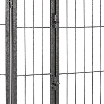 Dog Playpen 32" Large Metal Exercise Puppy Pen Pet Fence Outdoor 16 Panels Black