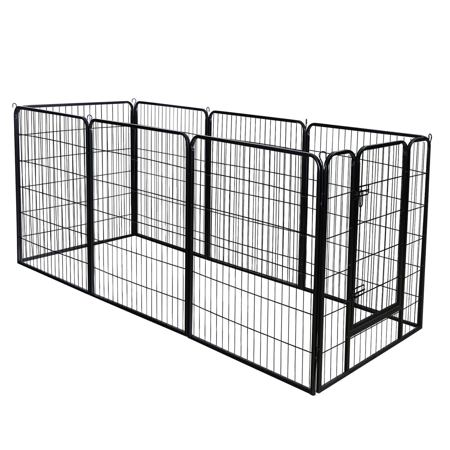 8 Panels 40''/16 panels 24”/32" Dog Pet Playpen Dog Fence Exercise Pen Outdoor