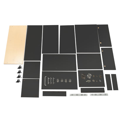 Modern Kitchen Island Cart with Storage Rolling Trolley and Easy Mobility 36.4in