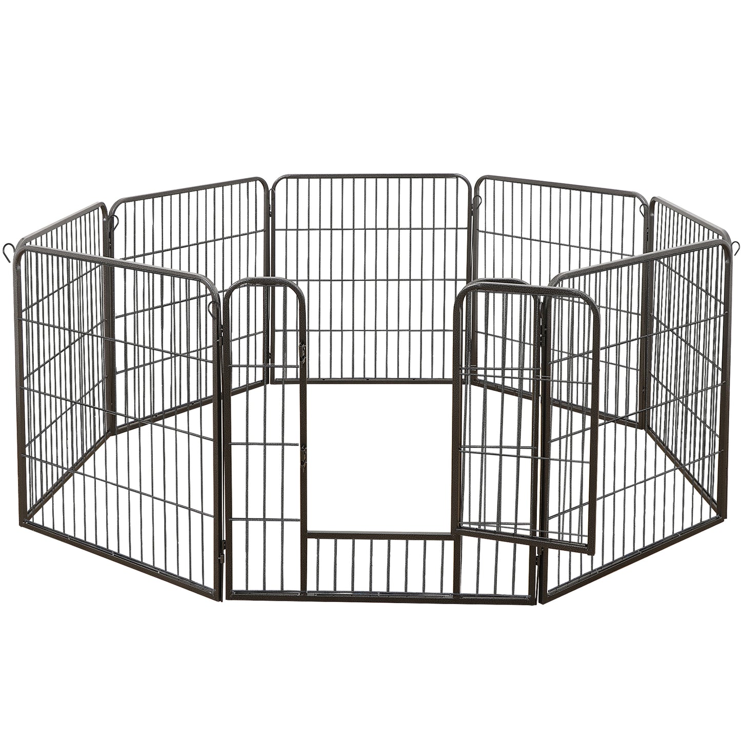 8 Panels 40''/16 panels 24”/32" Dog Pet Playpen Dog Fence Exercise Pen Outdoor