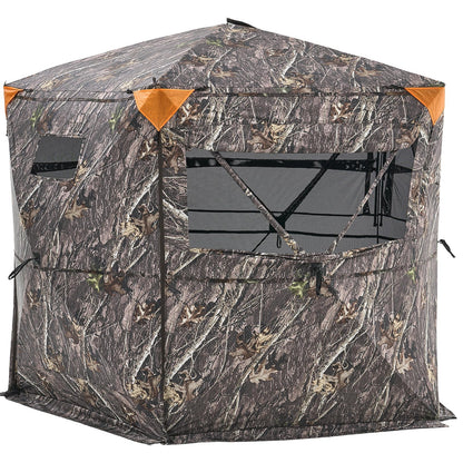 VEVOR Portable Hunting Blind See Through Ground Deer Blinds 6-7 Person Carrying