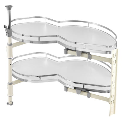 2 Tier Swing Right Blind Corner Cabinet Pull Out Soft Close Kitchen Organizer