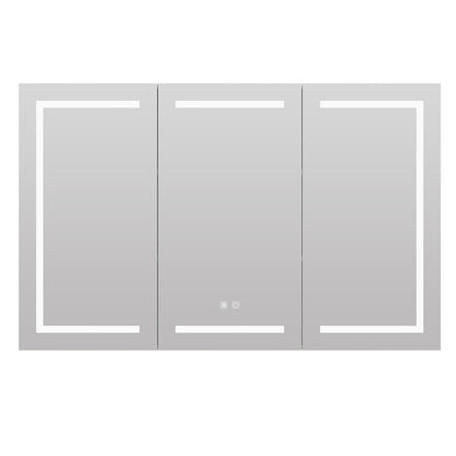 Large LED Medicine Cabinet Bathroom Mirror Cabinet with Light 3 Color 47×30 Inch