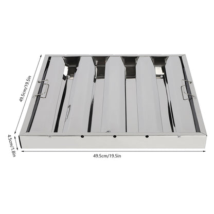 20"X20" Commercial Hood Filters 6 Pcs Stainless Steel Hood Grease Filter Baffle