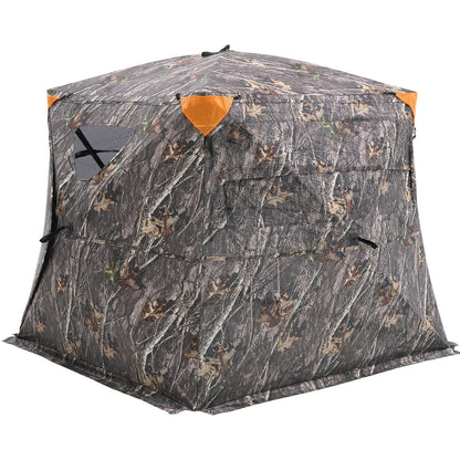Uimoso Hunting Blind 270° See Through Ground Blind One-Way Mesh for 4-5 Person