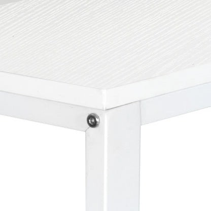 55" Computer Desk L Shaped Desk with Drawers & Power Outlets with Bookshelf