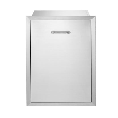 20"X29" Pull Out Trash Drawer Outdoor Kitchen BBQ Island Drawer w/ Bag Ring