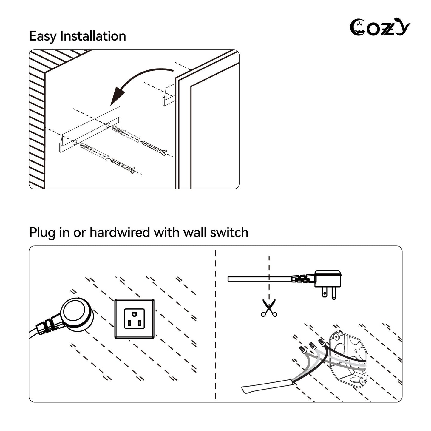 20x28'' LED Bathroom Mirror Wall Vanity Mirror Dimmable Anti-fog Tempered Glass