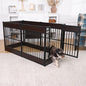 Wooden Adjustable Dog Playpen Pet Fence Heavy Duty Exercise Pen Furniture Style