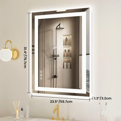 OLIXIS OLIXIS LED Bathroom Vanity Mirror For Wall With Anti-Fog, Dimmable-ZengA