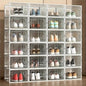 24pcs Shoe Storage Box Organizer, Transparent Plastic Stackable'  Shoe Container