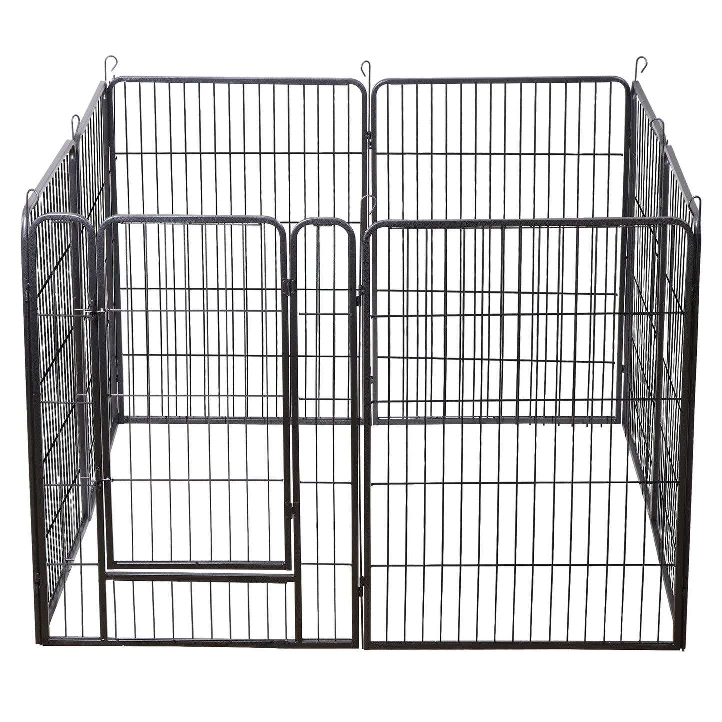 8 Panels 40''/16 panels 24”/32" Dog Pet Playpen Dog Fence Exercise Pen Outdoor