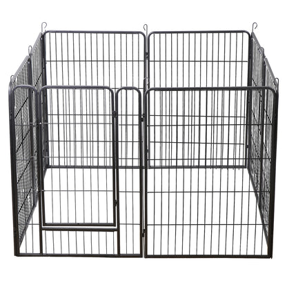 8 Panels 40''/16 panels 24”/32" Dog Pet Playpen Dog Fence Exercise Pen Outdoor