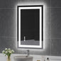 24x36in LED Bathroom Mirror Wall Vanity Mirror Dimmable Anti-fog Tempered Glass