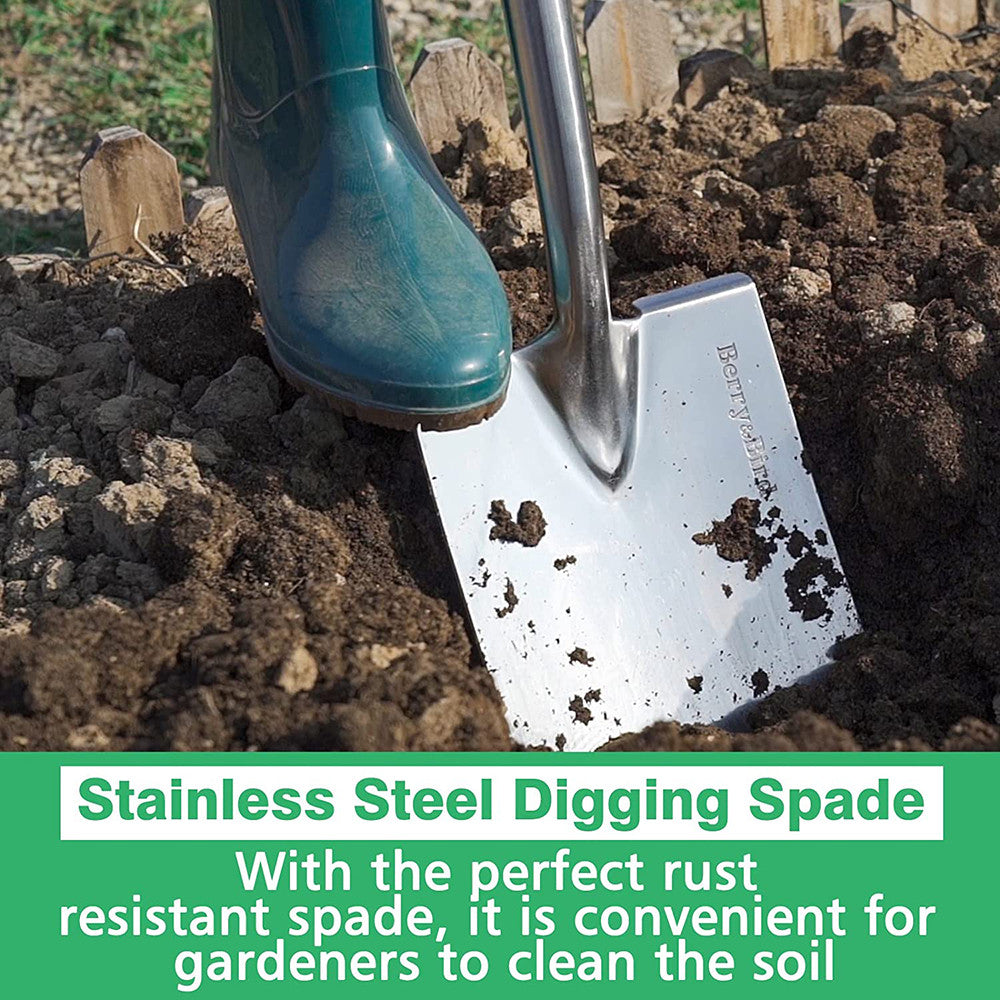 Berry&Bird 2 Pcs Gardening Digging Tools Long Handle Shovel Fork For Planting US