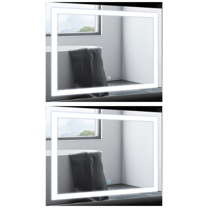 Illuminated LED Bathroom Vanity Mirrors with Lights Modern Makeup Wall Mirror