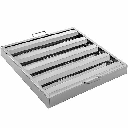 6PCS 20"x20" Stainless Steel Hood Grease Commercial Exhaust Filter Baffle