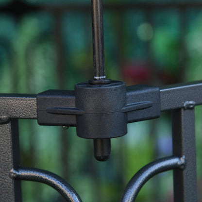 3.5x4 ft Heavy Duty Outdoor Dog Playpen Pet Cage Kennel Exercise Fence with Roof