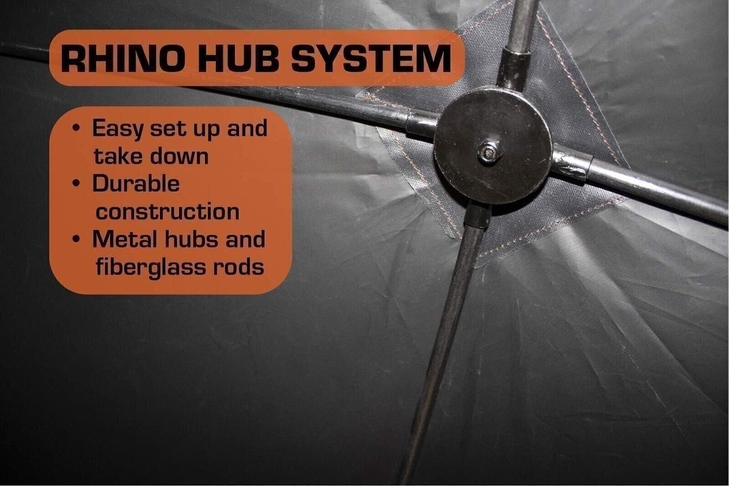 Rhino Blinds R150-MOC Tough 3 Person Outside Game Hunting Ground Blind, Mossy...