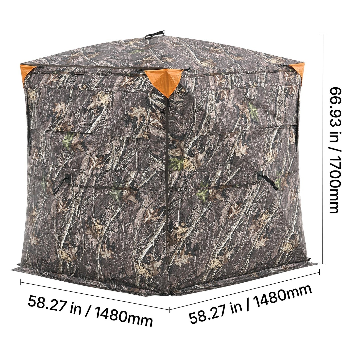 Uimoso Hunting Blind See Through Ground Deer Blinds 2-3 Person Carrying Bag