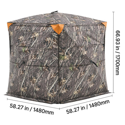 Uimoso Hunting Blind See Through Ground Deer Blinds 2-3 Person Carrying Bag