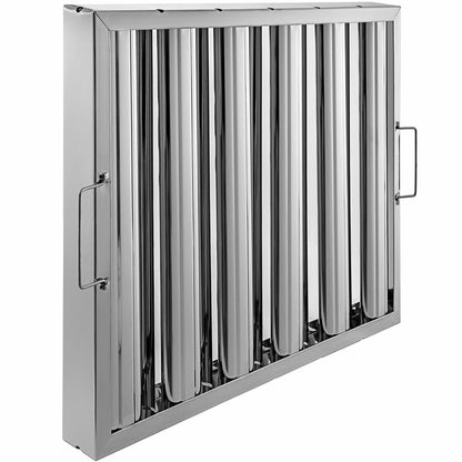 6PCS 20" x 16" Stainless Steel Hood Grease Commercial Exhaust Filter Baffle
