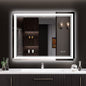 Bathroom Mirror with Front+Backlit Lights Dimmable Wall Vanity Mirrors Anti-Fog