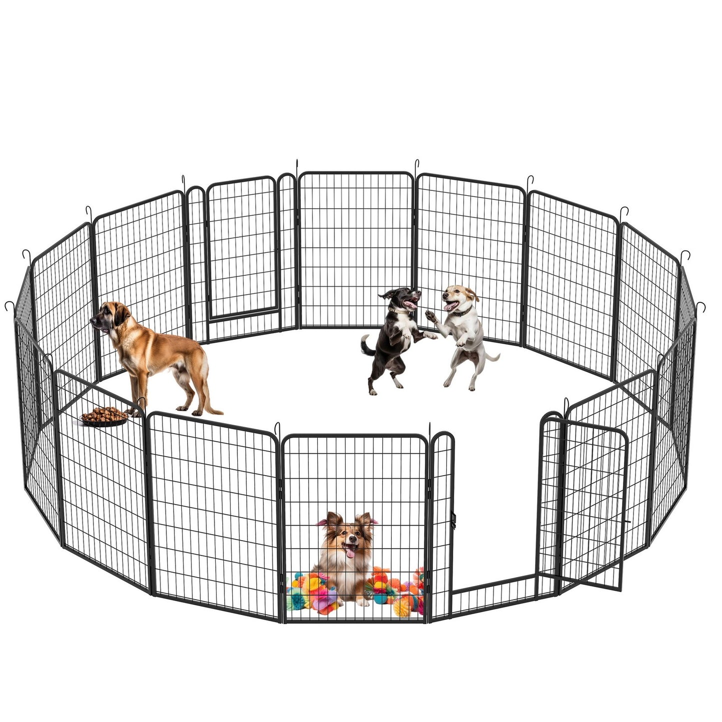 Pet Dog Playpen Fence 39" Indoor Outdoor Exercise Pen RV Camping Yard 6-16Panels