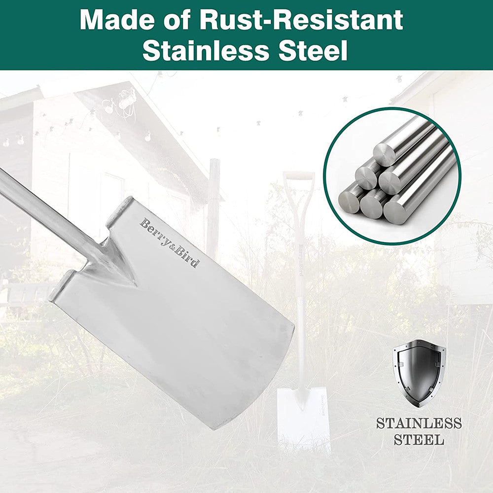 Berry&Bird 2 Pcs Gardening Digging Tools Long Handle Shovel Fork For Planting US